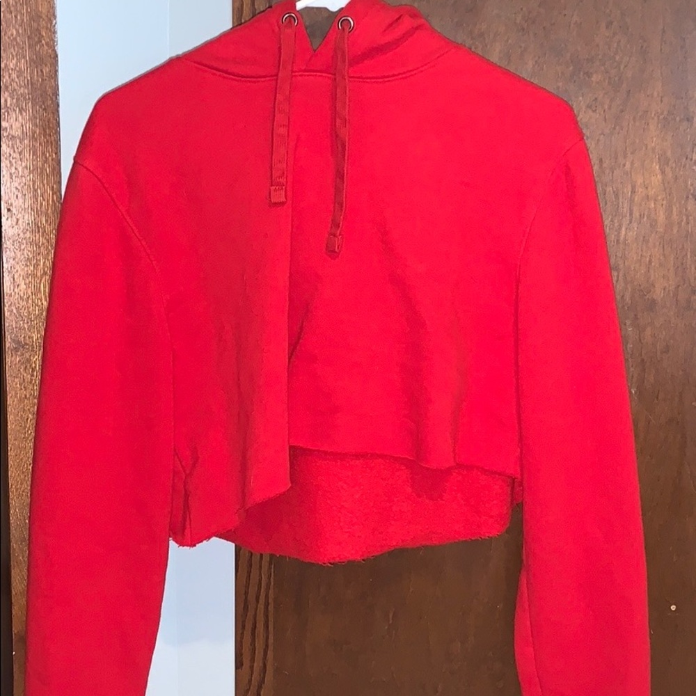 Cropped Red Hoodie